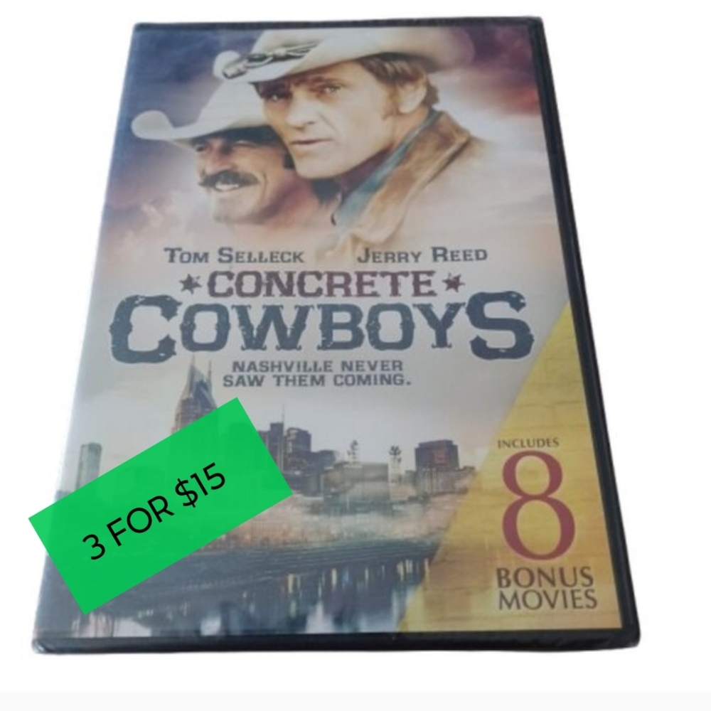 Western Concrete Cowboys 9 Movie DVD Collection Set Jory Baker's Hawk, Plus More